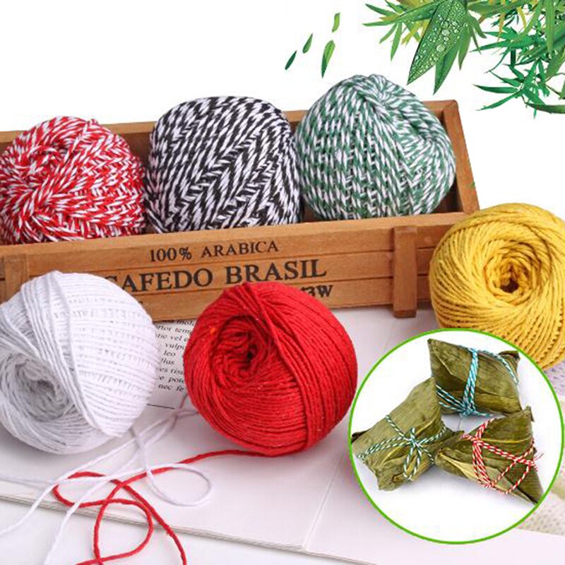 Hilo de algodón para carnicero, cuerda para preparación de carne, Trussing, cuerdas para barbacoa, carne, salchicha, cordel, herramientas de cocina, 75m, 1 rollo