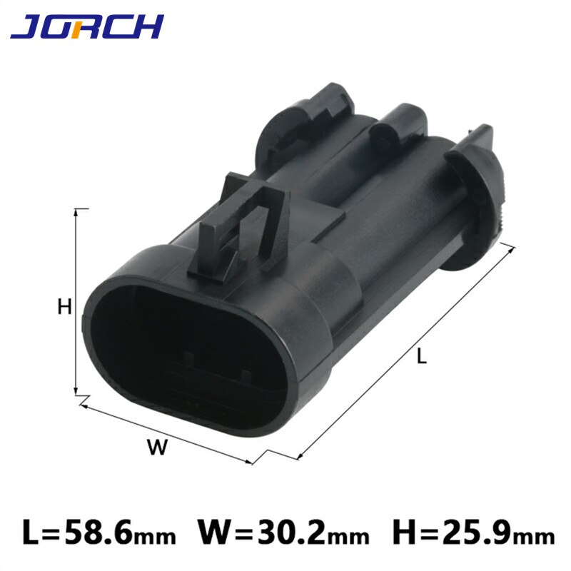 5 sarjaa 2 pin delphi ducon vesisäiliön tuulettimen jäähdyttimen pistoke toyota kartta anturin liitin uros ja naaras pistoke 15363993 15363990