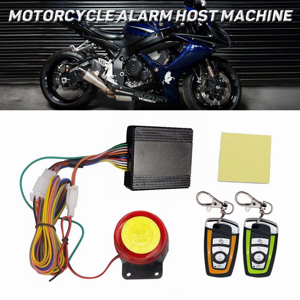 Motorcycle Alarm System Anti-theft Security Alarm Protection Remote Control 150M Universal Scooter Chopper Motor Bike Safty Tool
