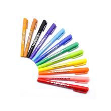 Dubbele Hoofd Marker Markering Scribe Pen Fijne Punt Ronde Tip Schilderen Kleur Pen Kleur Pen