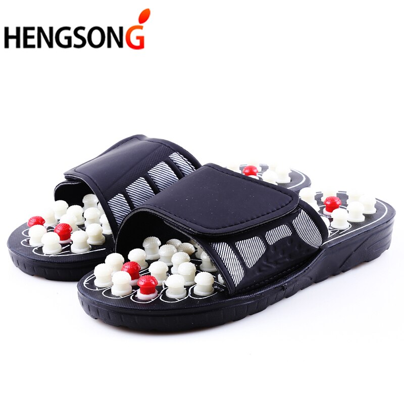Acupunt Massage Slippers Voor Vrouwen Sandalen Voeten Chinese Acupressuur Therapie Medische Roterende Voet Massager Schoenen Unisex: as picture / 8.5