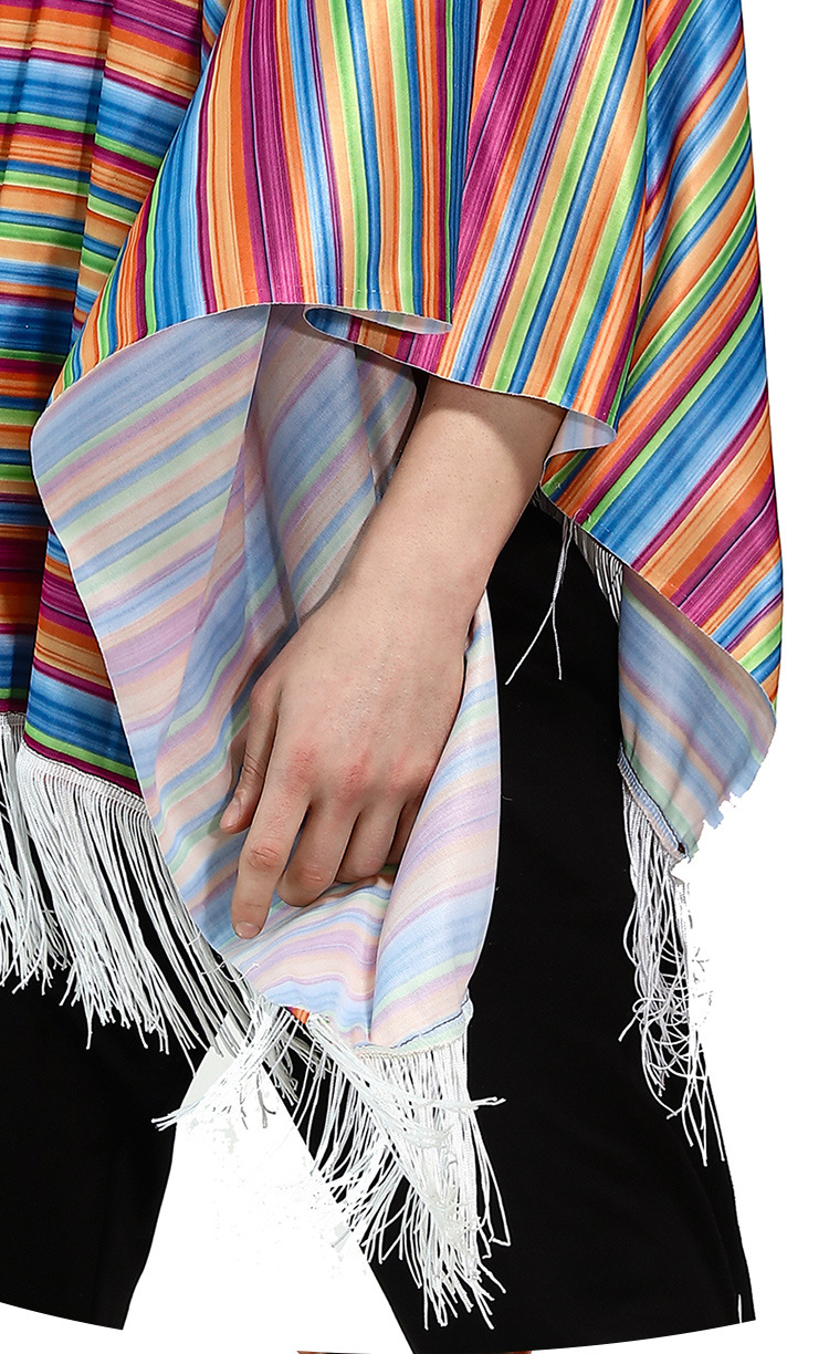 | Adult Mexican Cloak Woman & Man Mexican Costume Sea Role Playing Halloween Party Costume