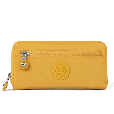 Lange geldbörse dame zipper standard brieftasche 19*11*2,5 cm: YELLOW