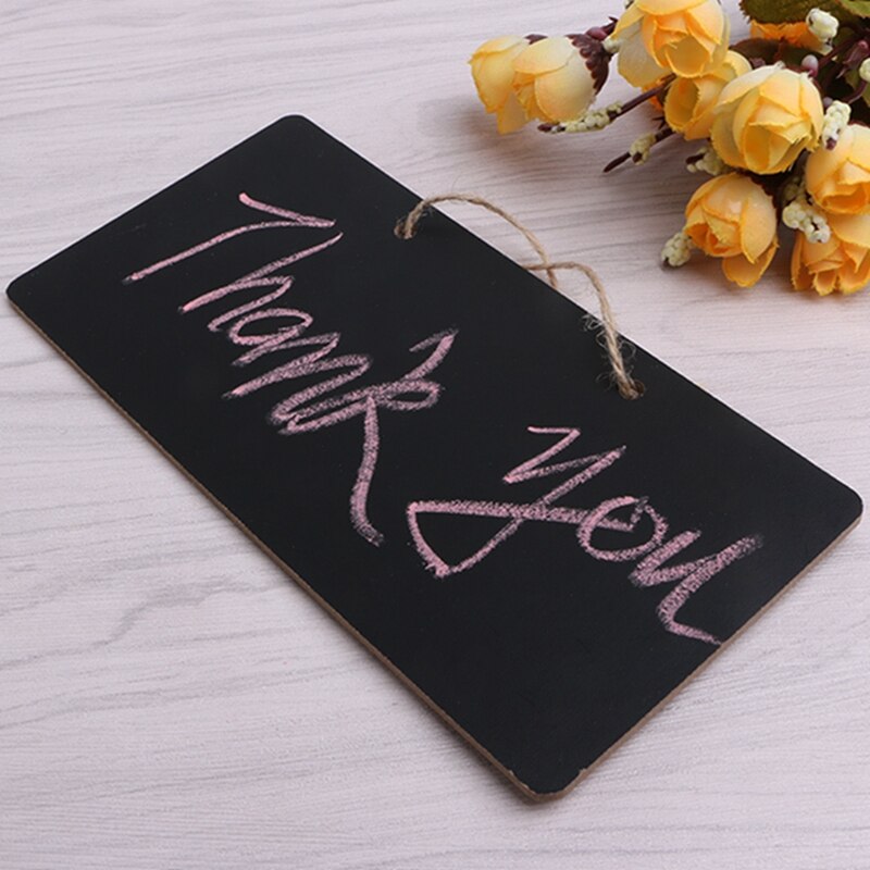 Hanging Blackboard Chalkboard Message Memo Chalk Board Home Party Wedding Decor