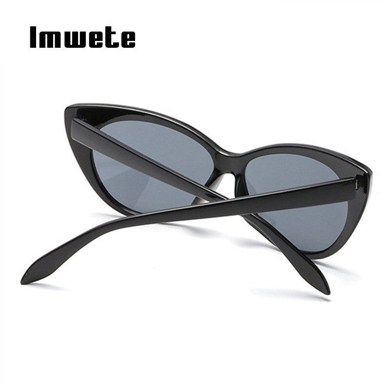 Imwete Classic Cat Eye Sunglasses Women Retro Sun Glasses Clear Lens Glasses Frame Katie Holmes Eyeglasses Curve Female