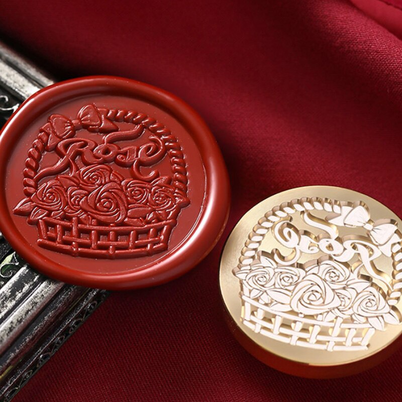 Wax Seal Stamp Retro Antique Sealing Wax Scrapbooking Stamp Head Metal Plant Seal Flower Craft Diy Wedding Decorative Invitation: 4