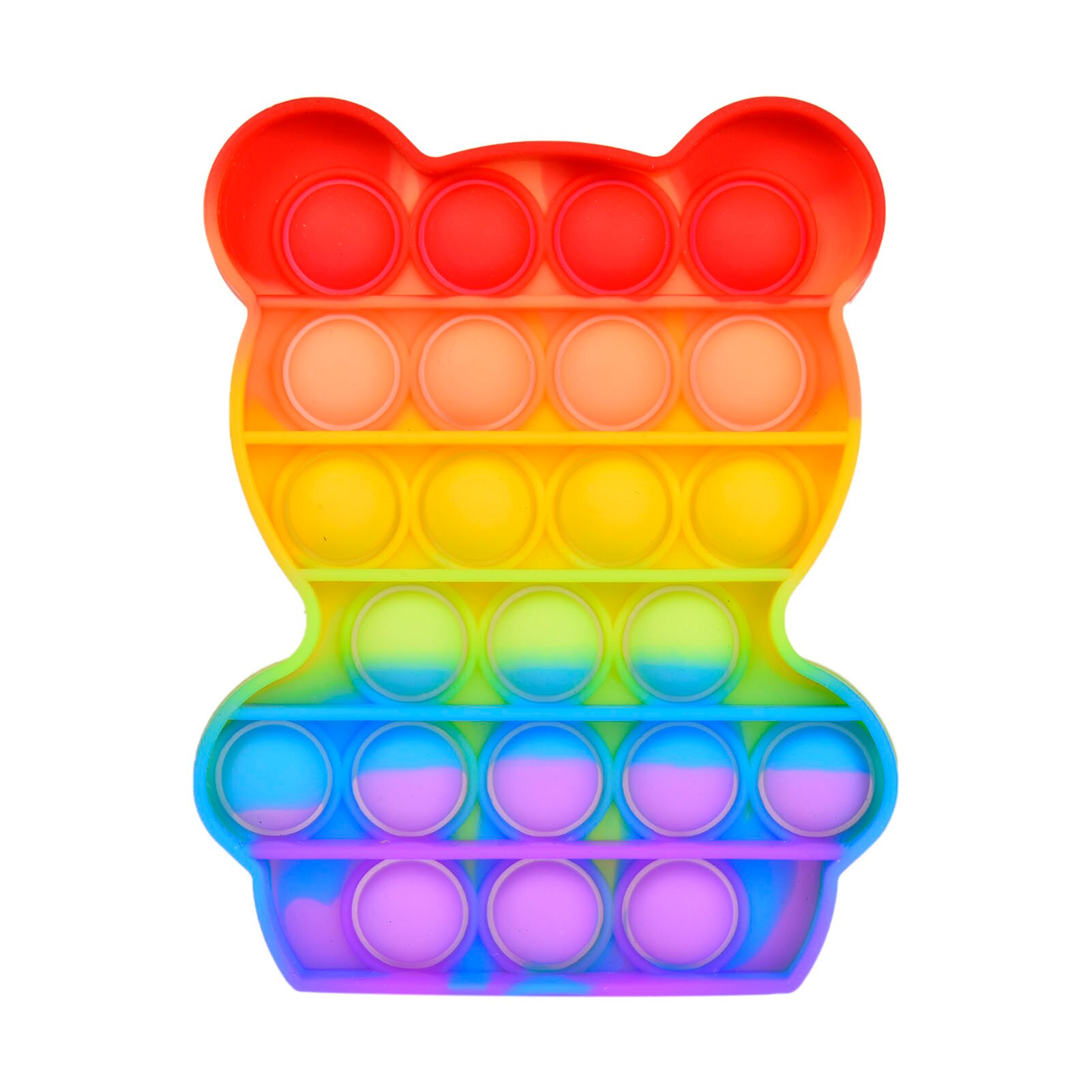 Push Bubble Fidget Sensory Toy Autism Special Needs Five-pointed Star Fidget Squeeze Funny Anti-stress Stress Reliever Toys: Little bear