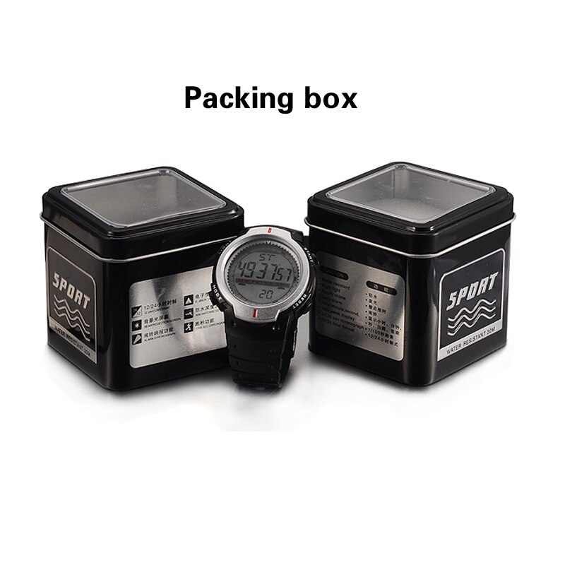 OSICA Sports Watch Low price Digittai Men's Watch Women's Sports Watch Digital Display Popular Plastic Watch: Packing tin box