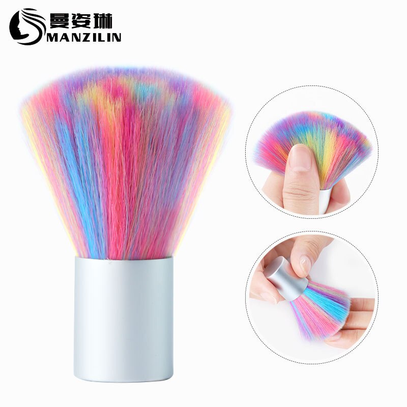 Diamond Nail Reinigingsborstel Soft Nail Art Voor Acryl & UV Gel Dust Cleaner Brush Manicure Pedicure Tool