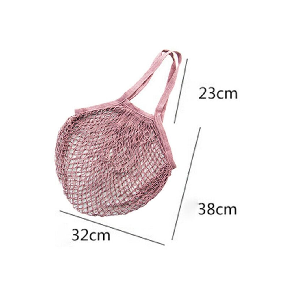 ISKYBOB Neue Mesh Einkaufstasche Reusable String Obst Lagerung Handtasche Totes Frauen Einkaufen Baumwolle Schulter Fällen Lebensmittel Taschen