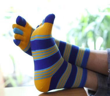 Automne et hiver hommes garçons doux couleur dessin animé cinq doigts orteil chaussettes hommes coton chaussettes hommes chaussettes: 8