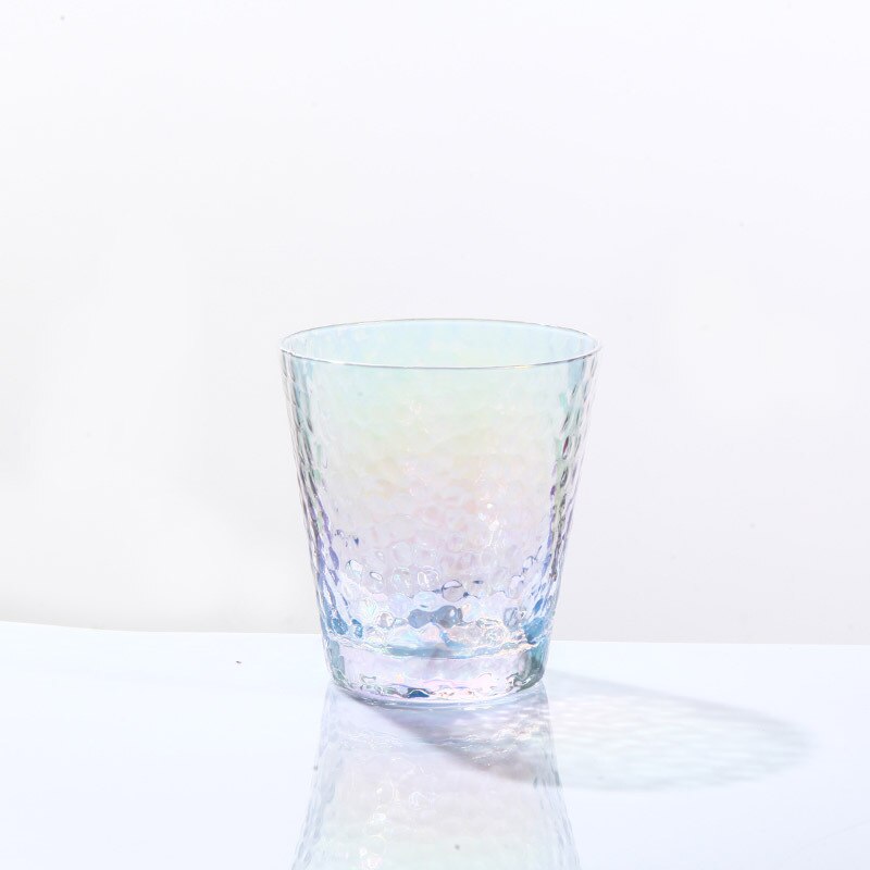 Vaso de vidrio con forma de martillo arcoíris , taza de té verde, taza japonesa y la Oficina para el hogar, de 295/315/335/440ML: A295ML