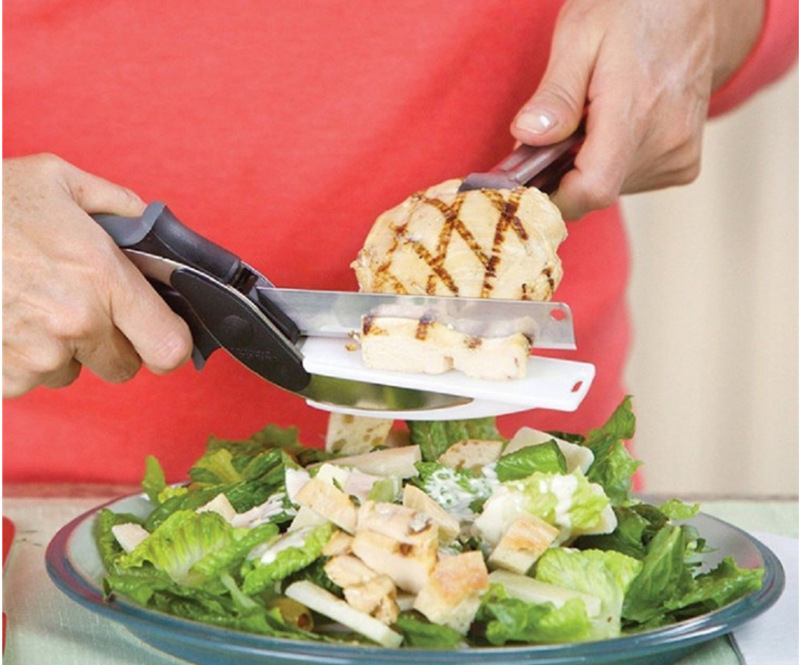 Edelstahl Multifunktions Küche Gemüse Fleisch Brot Schere Schneidemaschine Zerhacker Cutter