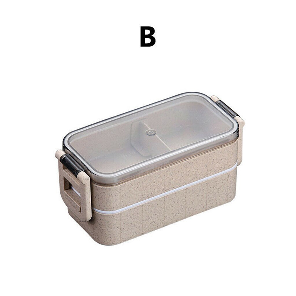 Lunch Box Bento Box for Student Office Worker Double-layer Microwave Heating lunch container food storage container Mar 2nd #: B
