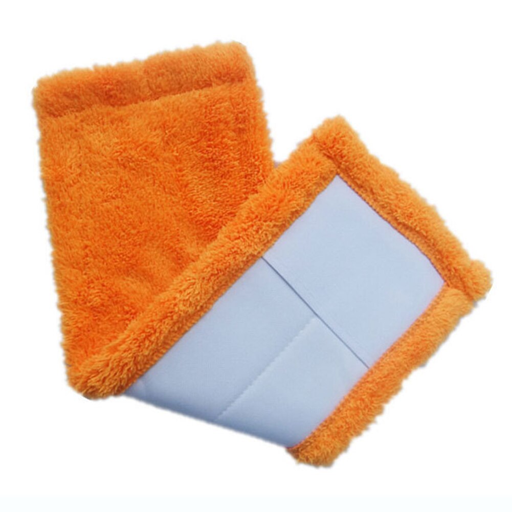 Korallen Vlies Mopp Kopf Ersatz Hause Reinigung Pad Korallen Velet Nachfüllung Haushalt Staub Mopp Kopf Ersatz: Orange