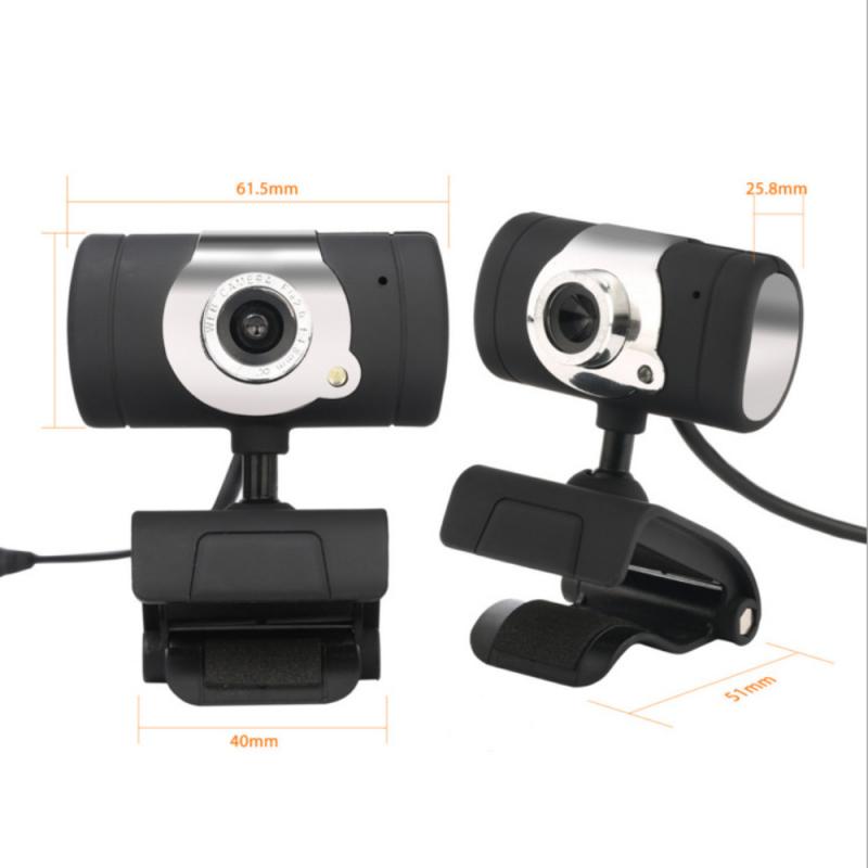 1PC Computer Camera HD USB 2.0 Webcam Camera With Micphone Clip For Both Laptop And Desktop