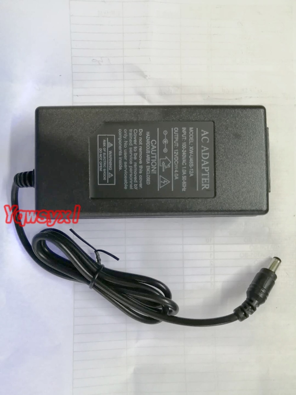 100-240V AC To DC Adapter 12V 4A Power Adaptor Charger Power Cord Supply Cord Cable Mains