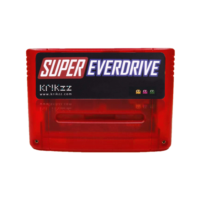 THE latest super everdrive with 8G card chip memory for SNES Game Console Japanese and European versions: Red