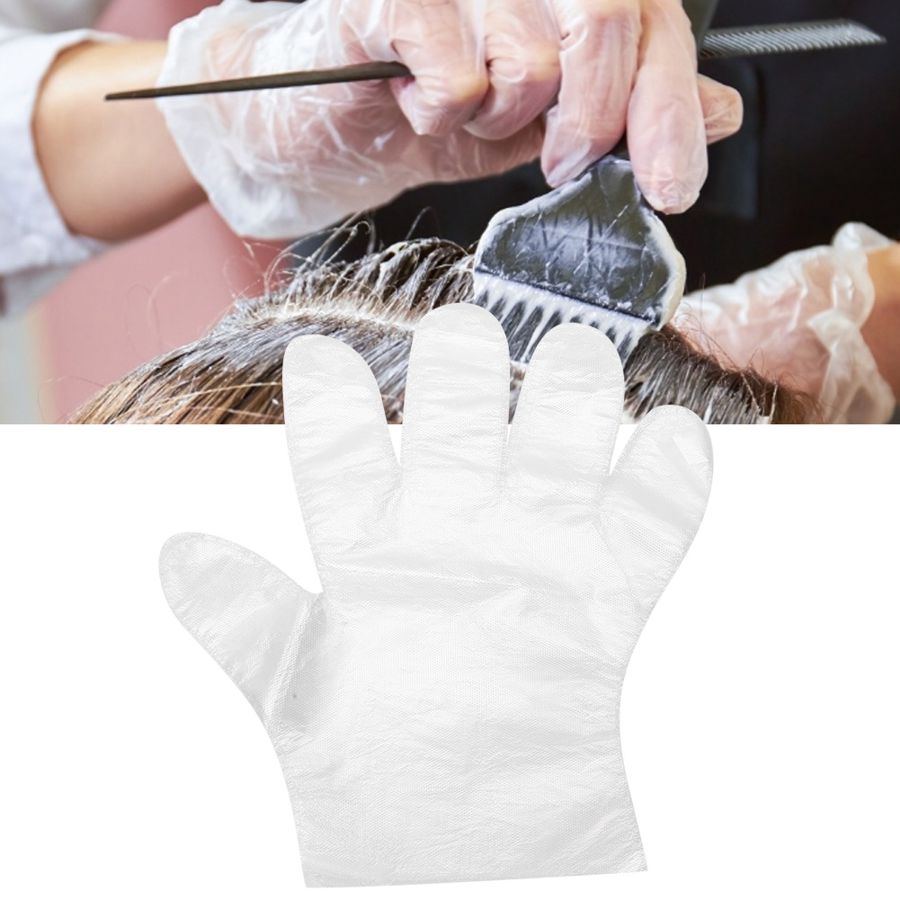 280 Stuks Wegwerp Handschoenen Transparant Draagbare Wegwerp Handschoenen Voor Haar Verven Kapsalon Accessoires Barbershop Gereedschappen