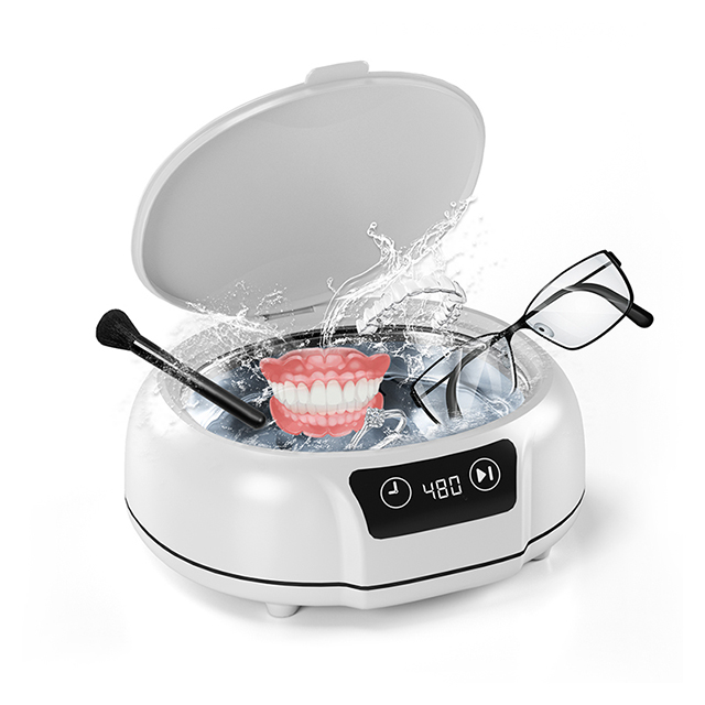 KUNPHY Ultrasone reiniger 700ML Verstelbare grote capaciteit Snelle krachtige sieradenbrace Bril Sieraden Sonische reiniging Huishouden: Verenigd Koninkrijk