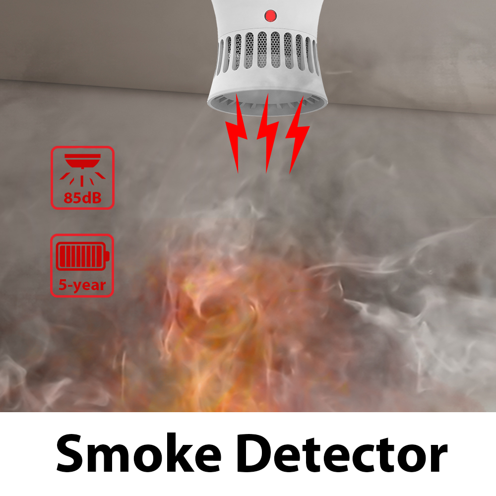Cpvan Rookmelder 85db Geluid Onafhankelijk Brandalarm Huisbeveiligingssysteem Rokerij Beveiliging Bescherming Rookmelder Sensor