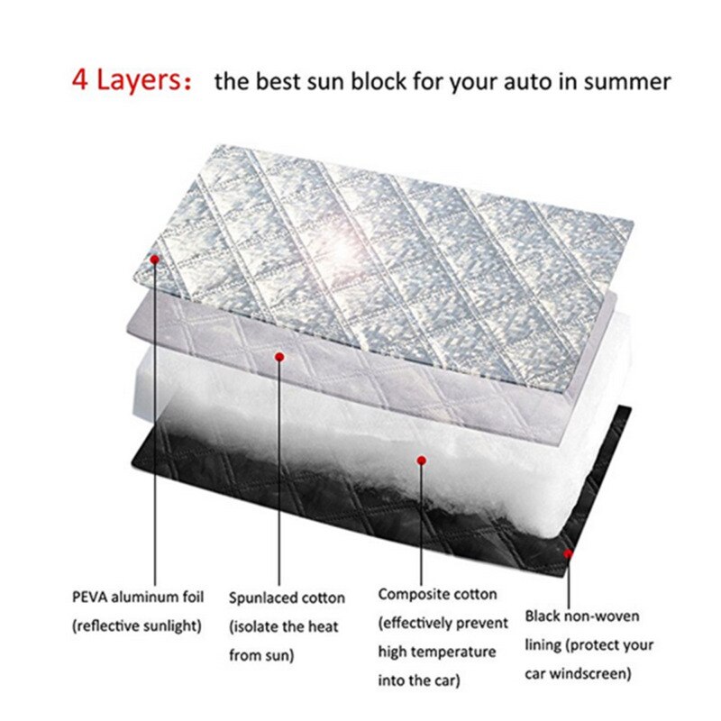 Voorruit Cover Winter Auto Voorruit Voorruit Front Cover Anti Sneeuw Vorst Ijs Shield Dust Protector Warmte Zon Mat