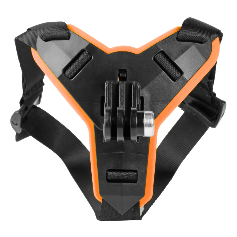 Moottoripyörä kypärä leukahihna kiinnityspidike gopro hero 9 8 7 5 osmo action xiaomi yi action urheilukamera moto tarvikkeet: Oranssi #ff6600