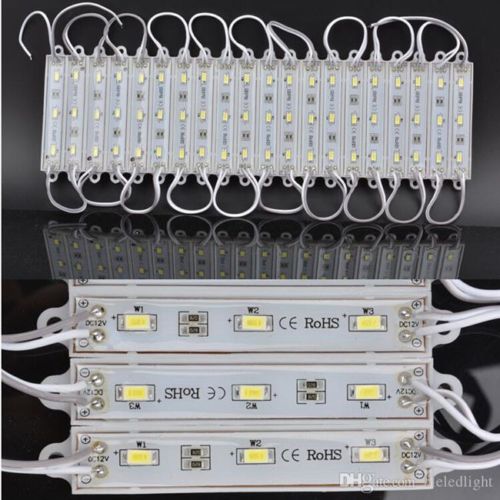 Bande lumineuse RGB LED SMD 5630, lot de 20 pièces, blanc , blanc, rouge, vert, bleu, Module d'éclairage RGB, 3 diodes, étanche