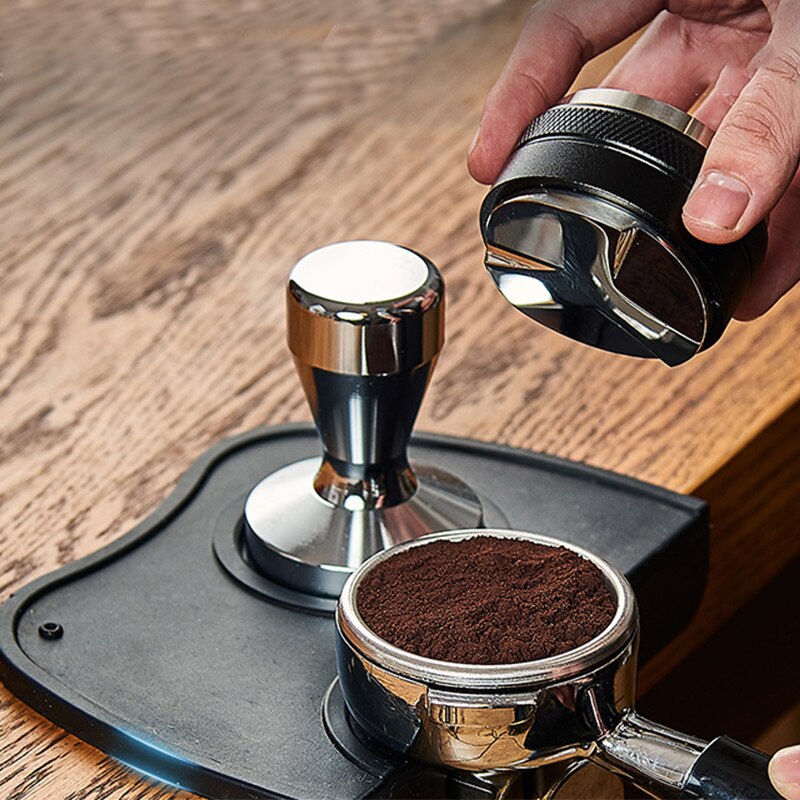 Siliconen Koffie Tamper Mat, Espresso Siliconen Mat, Espresso Sabotage Mat, Koffie Aanstampen Mat, Kleine-Zwart