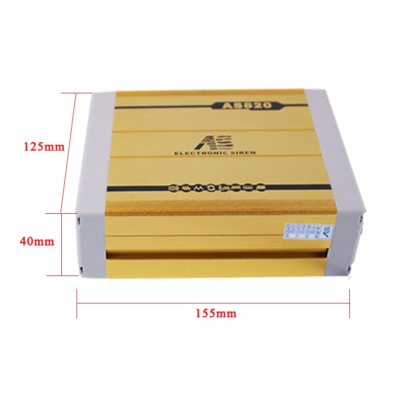 12V 200W 9 Tone Car Warning Alarm System Police Siren Horn Square Speaker with MIC System Wireless Remote Control accessories