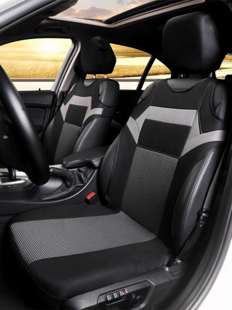 Universal Breathable 4Pcs/Set Car Front Seat Covers With Free Headrest Covers Mesh Car Interior Accessories T Shirt Type