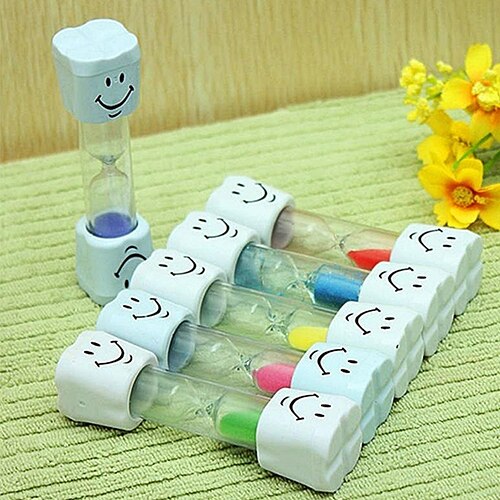 Enfants enfants dent brossage minuterie 3 Minutes souriant visage sablier sablier douche sablier sablier horloge sablier
