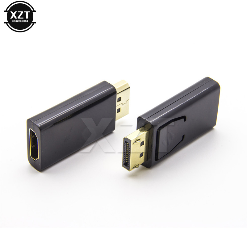 Displayport para hdmi-adaptador macho dp para fêmea hdmi-compatível cabo conversor de áudio de vídeo para hd tv pc projetor