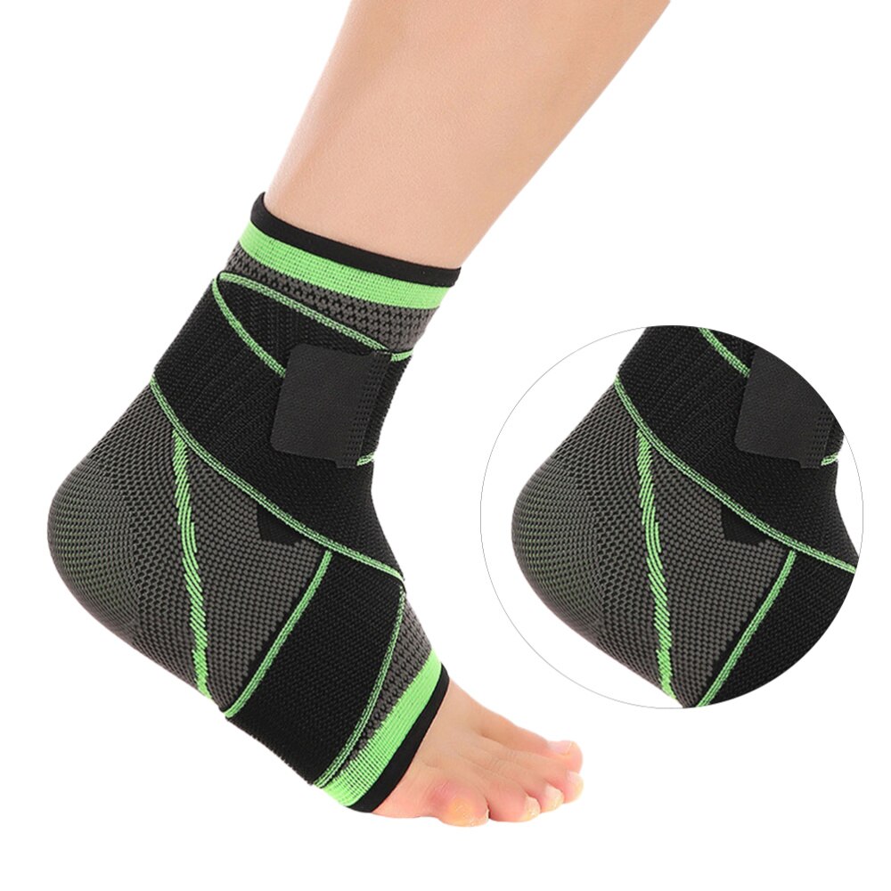 1Pc Onder Druk Enkel Ondersteuning Verstelbare Enkelbrace Enkel Mouwen Enkel Guard Band Voor Verstuiking Preventie-Size