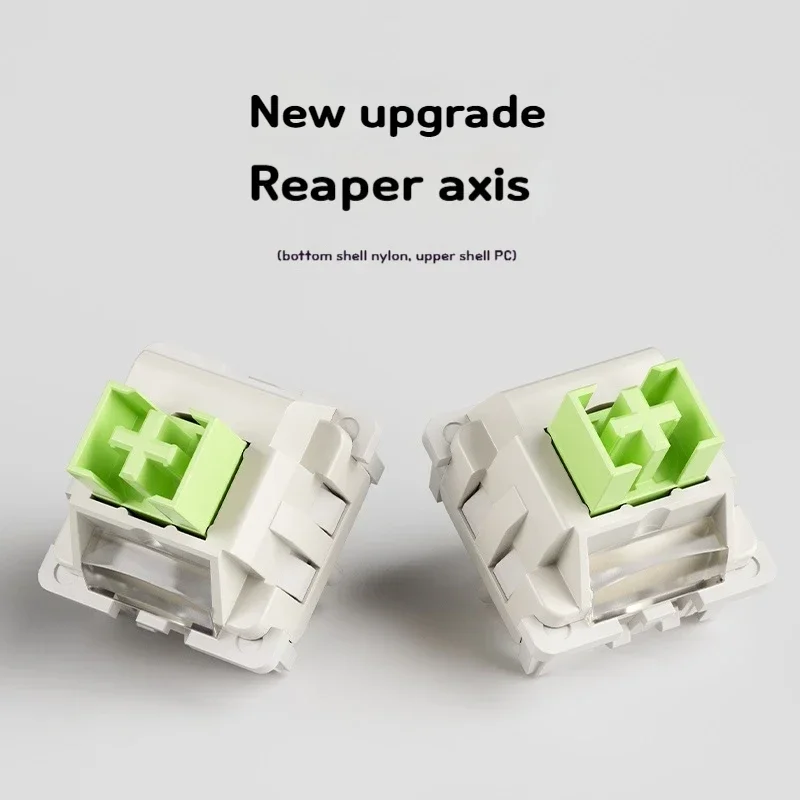 LEOBOG Reaper Linear Switch 5 Pins Custom Mechanical Keyboard 45gf RGB HIFI POM Stem Factory Lubed Compatible For MX Keycaps