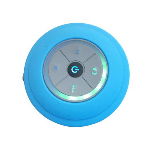 Q9 Portable Bluetooth Speaker Hands Free TF Card Waterproof Wireless Speakers For Bathroom Showers Subwoofer Music Loudspeaker: Blue