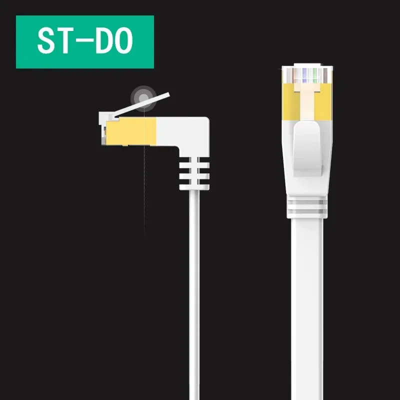 Cavo Ethernet Cavo Lan gatto6 Cavo di rete UTP gatto 6 RJ 45 Cavo toppa ad angolo retto da 90 gradi per router portatile Rete RJ45: Grigio scuro / > 100 m