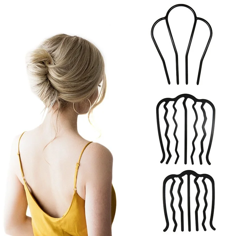 Peine de horquilla de estilo coreano para mujer, herramienta de peinado de Simple, horquilla trenzada, Clip de pelo rizado, adorno