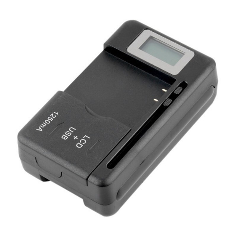 Adaptador Universal para batería de móvil, cargador con pantalla indicadora LCD, puerto USB, EE. UU./UE