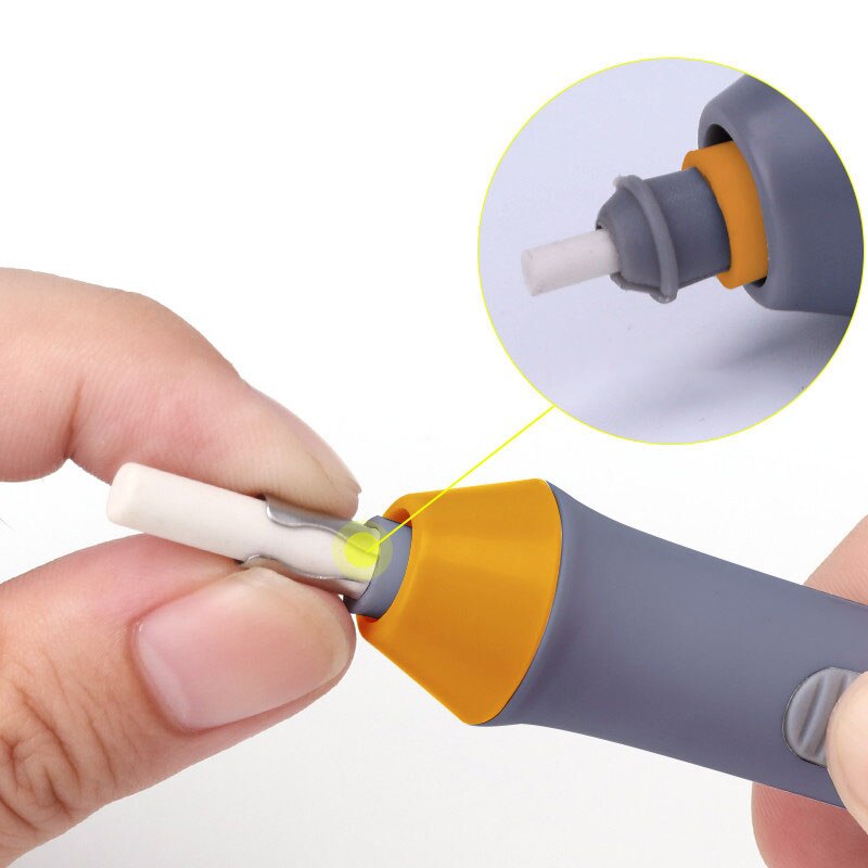 Bosquejo suave para estudiantes de 2,3mm + 5mm, material de papelería para niños, suministros para estudiantes, escuela, escritura bonita, borrador eléctrico automático