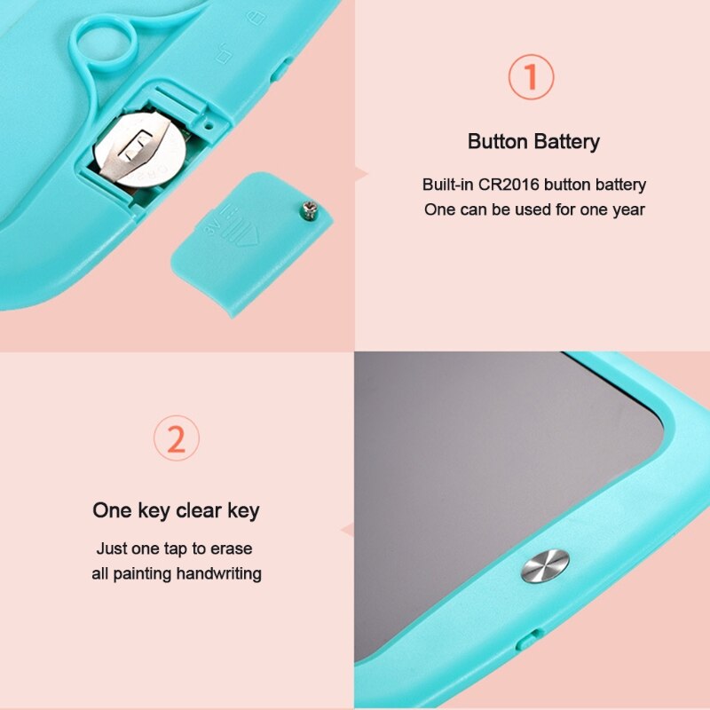 Kids Doodle Learning Graffiti Board Handwriting Pad LCD Kids Hand-painted Board