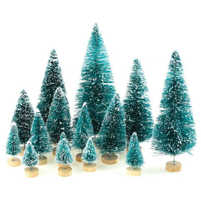 Mini sapin de noël 34 pièces, petit sapin de pin, ornements de fête, maison, bricolage, artisanat, décoration de noël, nouvel an, pour enfants