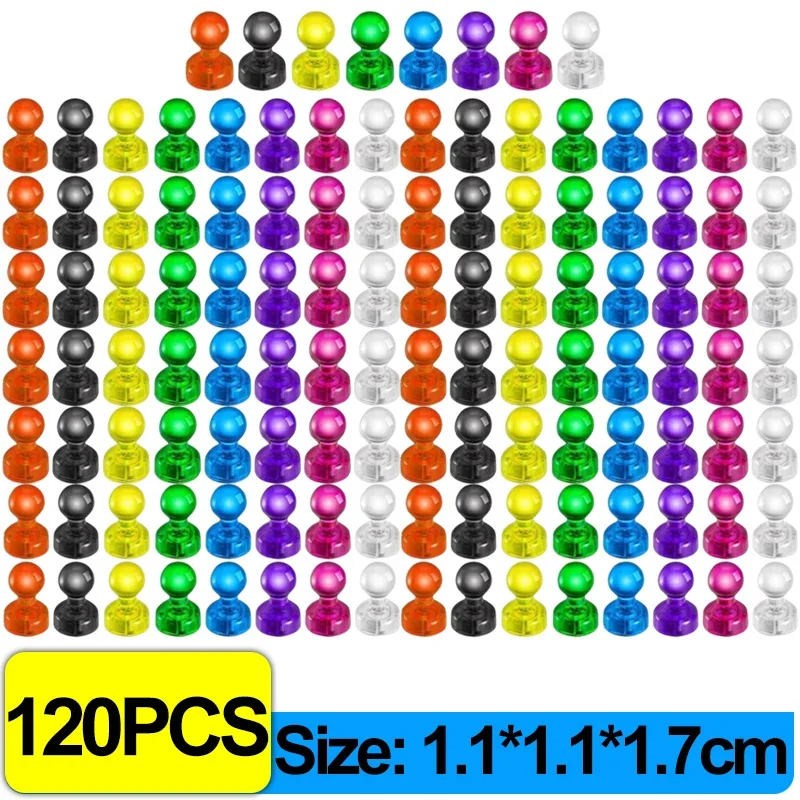 Magnet Pushpin Strong Neodymium Magnetic Thumbtack Refrigerator Sticker Kitchen Home Office Map Magnets Cone Push Pins: grey