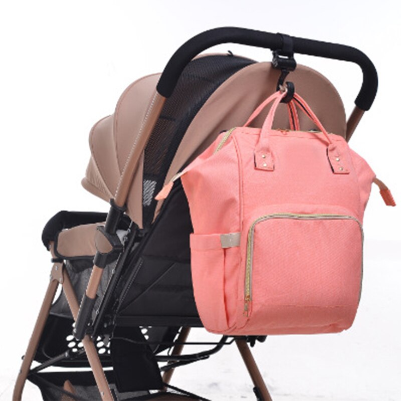 Colgador para bolsa de bebé, ganchos para cochecito, gira 360 grados, accesorios para carrito, 2 uds.