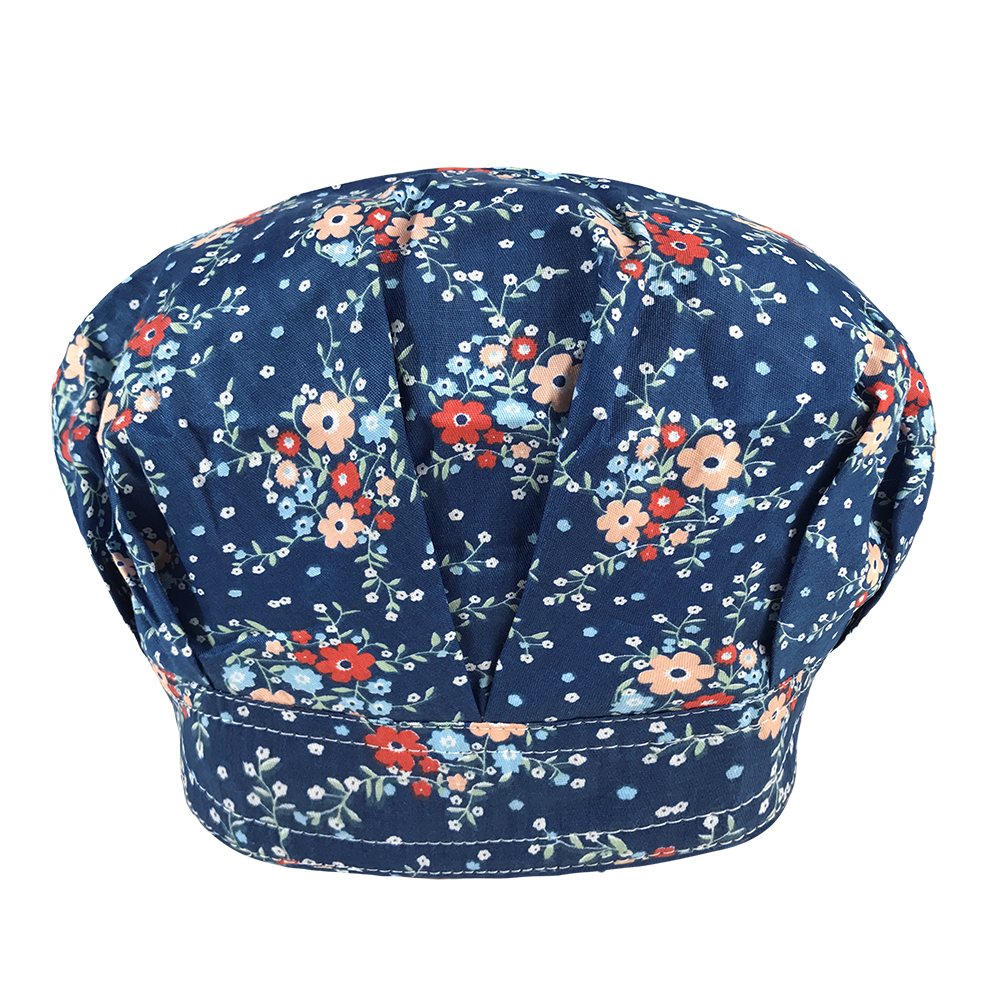 Wielokolorowe bawełniane oddychające kapelusze z nadrukiem regulowany peeling kapelusz salon kosmetyczny kapelusz roboczy laboratorium sklep zoologiczny peeling czapka bouffant kapelusz: 32093