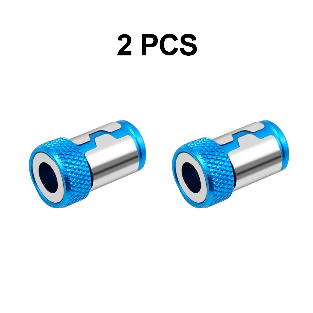 Porte-embout magnétique en alliage, anneau magnétique électrique, tournevis Anti-Corrosion, embout pour perceuse magnétique Phillip, magnétiseur puissant: 2pcs blue