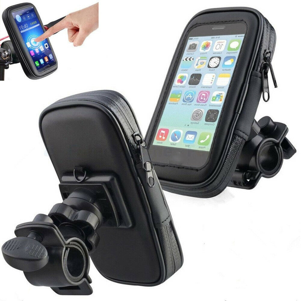 Fiets Motorfiets Mobiele Telefoon Houder Voor Motor Stand Waterdichte Tas Cover Handlebar Mount Houder Voor Iphone X Huawei