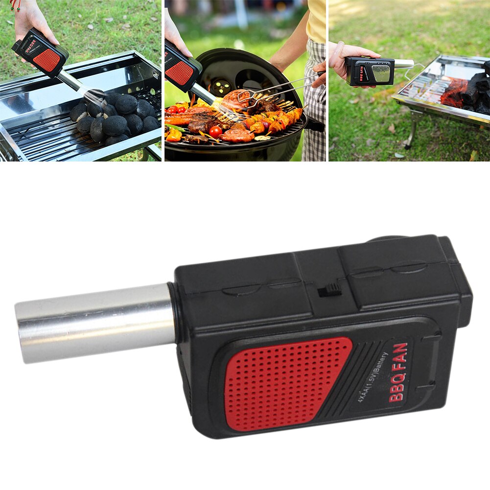 Ventilator Elektrische Bbq Handheld Air Blower Voor Barbecue Fire Bellows Outdoor Camping Picknick Grill Koken Tool Zonder Batterij