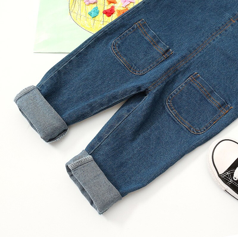 Toddler Girl Denim Jumpsuit 2 3 4 5 6 Y Baby Girls Button Pocket Kids Overall Jean Jumpsuits for Kids Girls Clothing