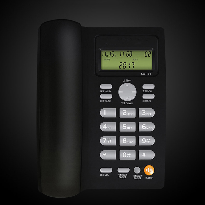 Desktop Draadgebonden Telefoon Met Caller Id, Verstelbare Lcd Helderheid, Toetsenbord Slot, muur Vaste Telefoon Voor Thuis/Hotel/Kantoor